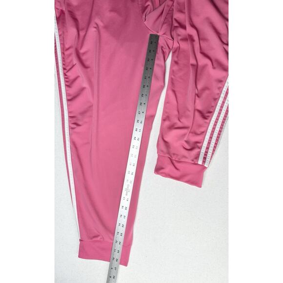 Adidas Pants Womens 3X Jogger Track Pant Bubblegum Pink Stripes Lounge Athletic - Picture 12 of 14